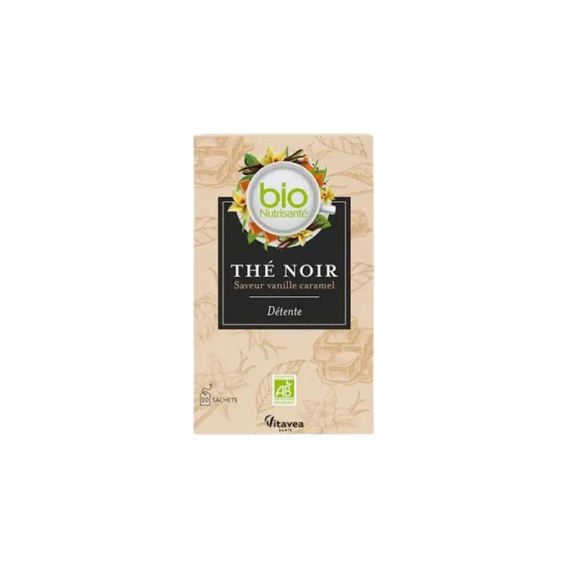 Vitavea Health BioNutrisanté Black Tea Relax Vanilla Caramel Flavor 20 Sachets