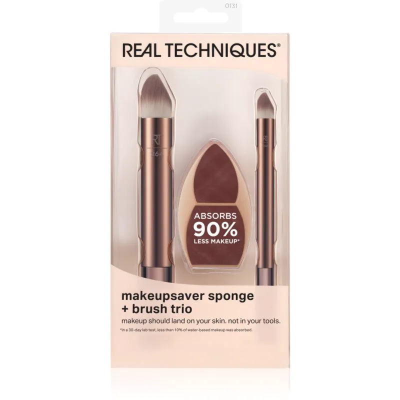 Real Techniques Makeup Saver Brush Trio σετ με πινέλα