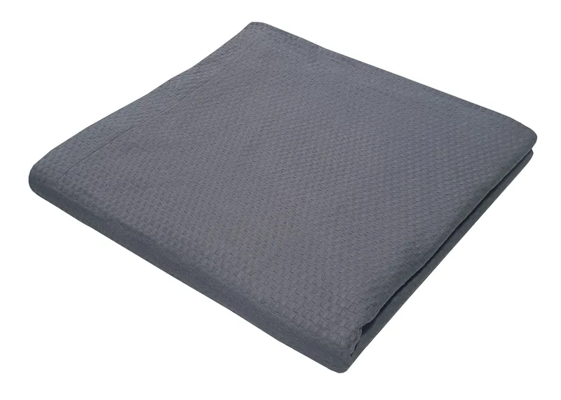 Κουβέρτα Πικέ Βαμβακερή King 240x260εκ. Grey Sanforized Le Blanc 7000820-10 (Ύφασμα: Βαμβάκι 100%, Χρώμα: Γκρι, Μέγεθος: King Size) - Le Blanc - 7000820-10