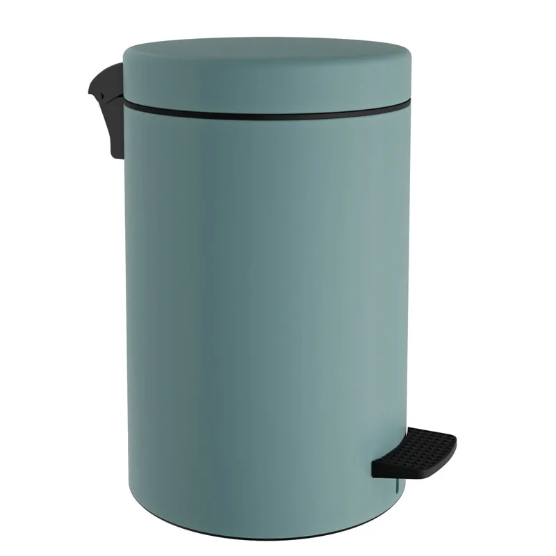 Κάδος Απορριμμάτων Μπάνιου (Φ25x40) Pam & Co 12lt 12-090-913 Matt Turquoise