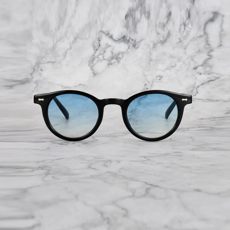 JAMES 4EP17 - JAMES - BLACK - GRADIENT BLUE Sunglasses | Black | Gradient Blue Shades | Explicit Poets Sunglasses