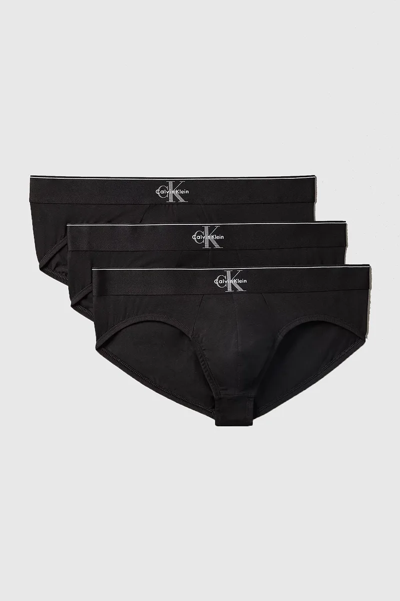 Calvin Klein ανδρικά σλιπάκια Graphic Monogram Cotton Stretch (Συσκ. 3 τεμαχίων)-LV00NB4471-UB1