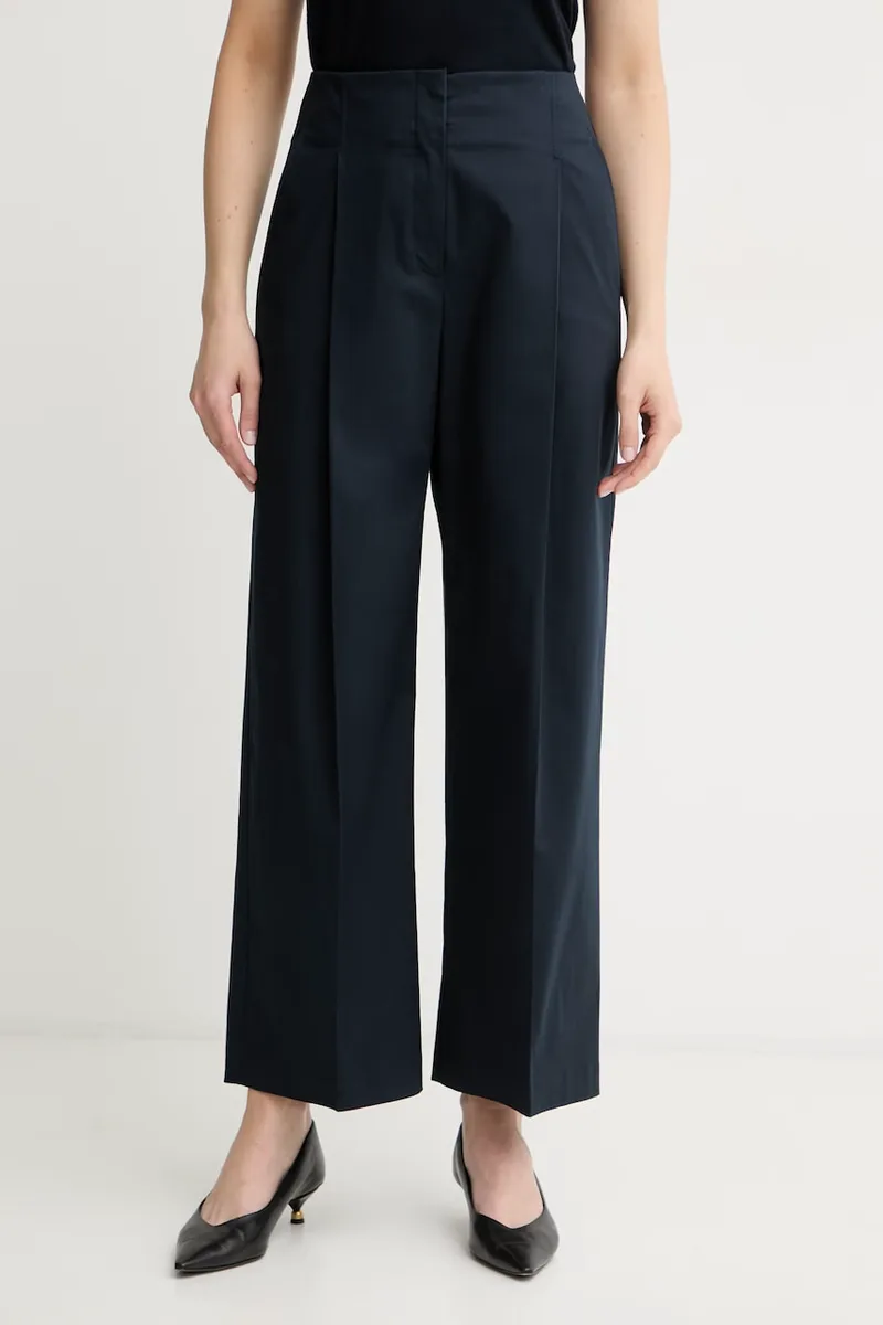 BOSS παντελόνι wide leg γυναικείο βαμβάκι με ελαστάν Tulotta