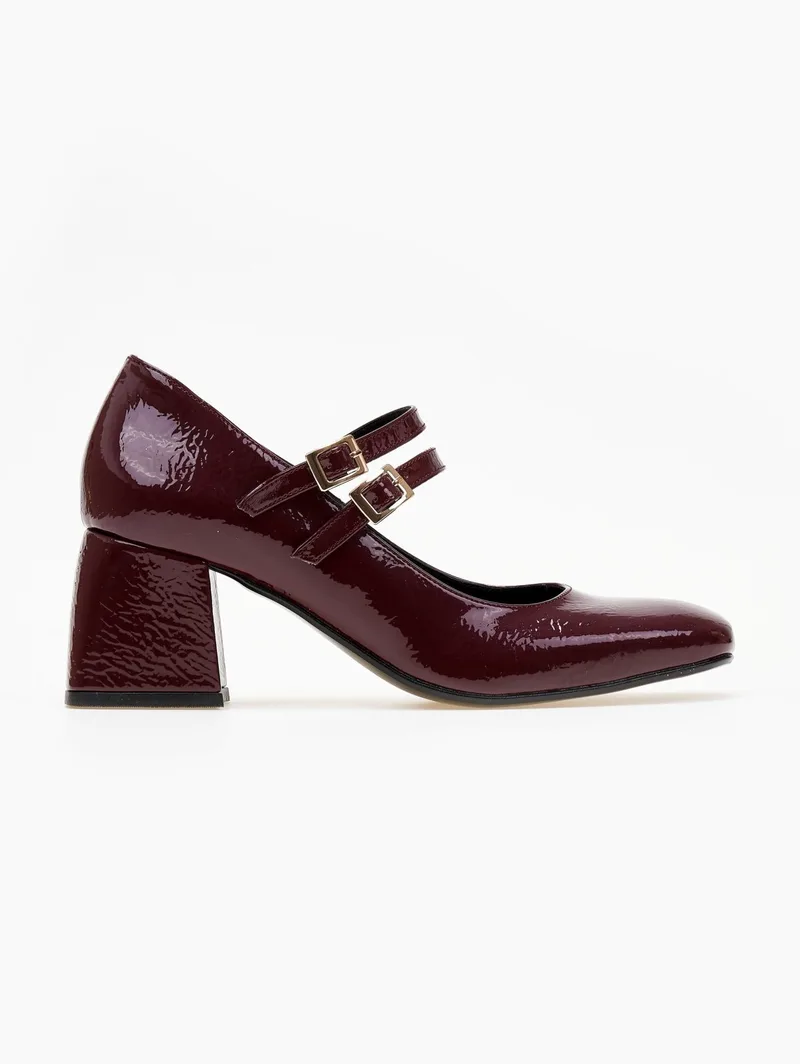 TFP Patent Mary Jane Pumps - 532 - Bordeaux