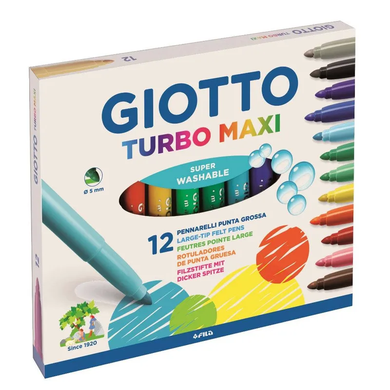 45823 ΜΑΡΚΑΔΟΡΟΙ GIOTTO TURBO MAXI ΧΟΝΤΡΟΙ 12τεμ