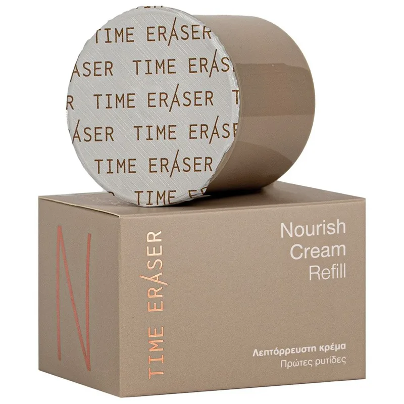 Medisei Time Eraser Nourish Cream Αντιρυτιδική Λεπτόρρευστη Κρέμα Προσώπου που Καταπολεμά τις Πρώτες Ρυτίδες 50ml Refill