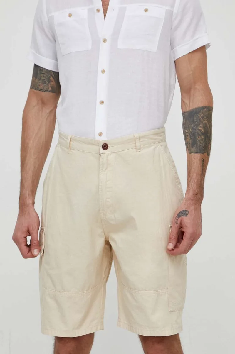 Barbour Βαμβακερό σορτσάκι Barbour Essentials