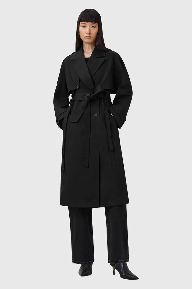 Βαμβακερή καμπαρντίνα AllSaints CADENCE