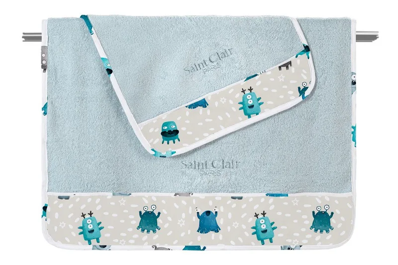 Σετ Βρεφικές Πετσέτες 2 Τεμαχίων Saint Clair Monsters Blue