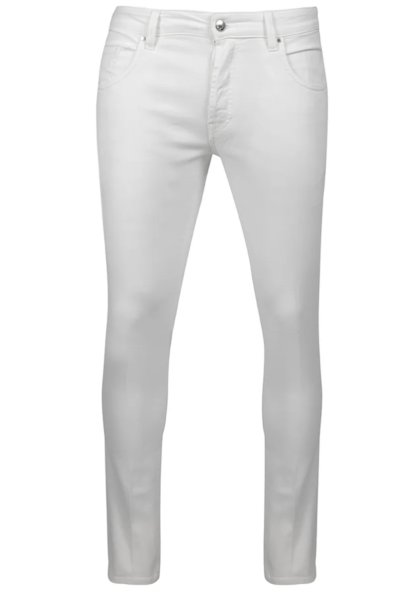 ΑΝΔΡΙΚΟ DENIM ΠΑΝΤΕΛΟΝΙ MILANO SLIM FIT ΕΚΡΟΥ