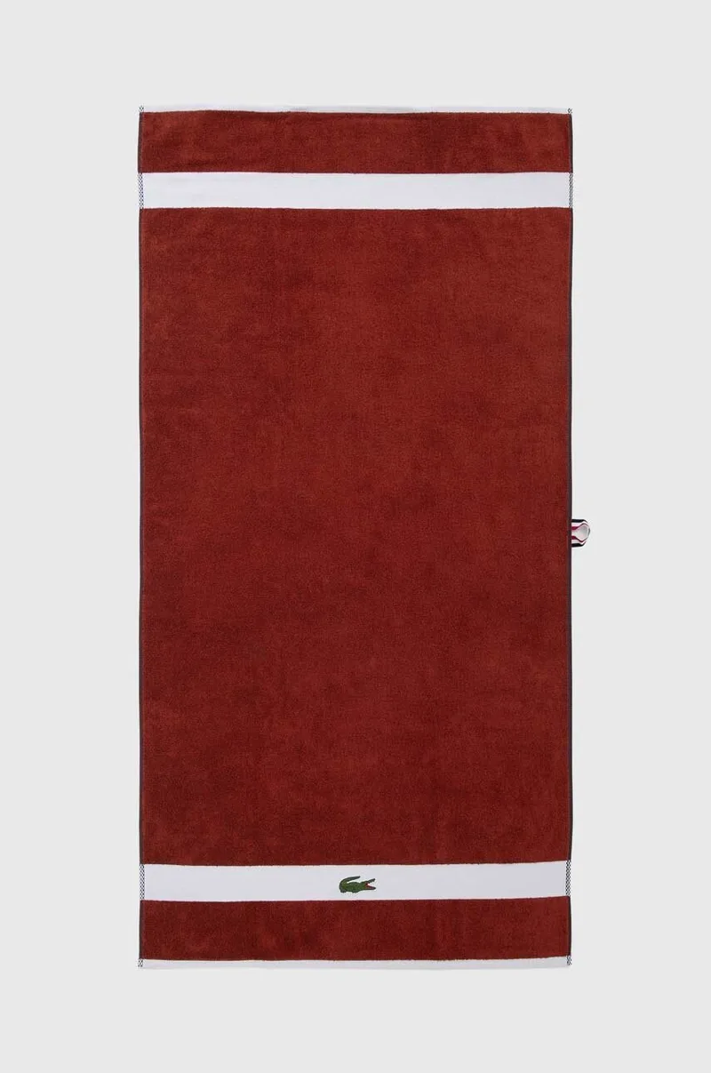 Μεσαία βαμβακερή πετσέτα Lacoste L Casual Terre Battue 70 x 140 cm