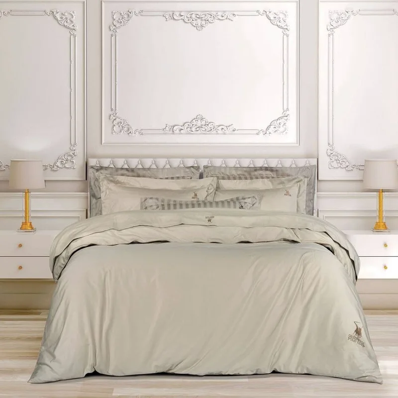 ΣΕΝΤΟΝΙΑ KING SIZE GREENWICH POLO CLUB 2181 TAUPE ΣΕΤ 4 ΤΜΧ (250X270CM)