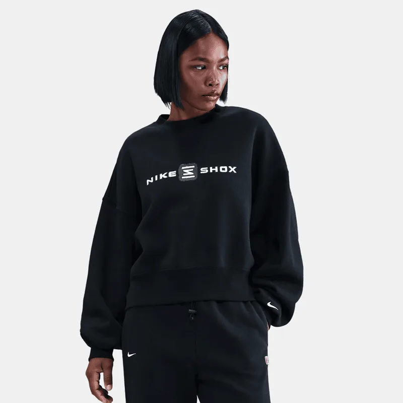 Nike Shox Phoenix Fleece Crew Γυναικεία Μπλούζα Μακρύ Μανίκι (9000234019_1469)