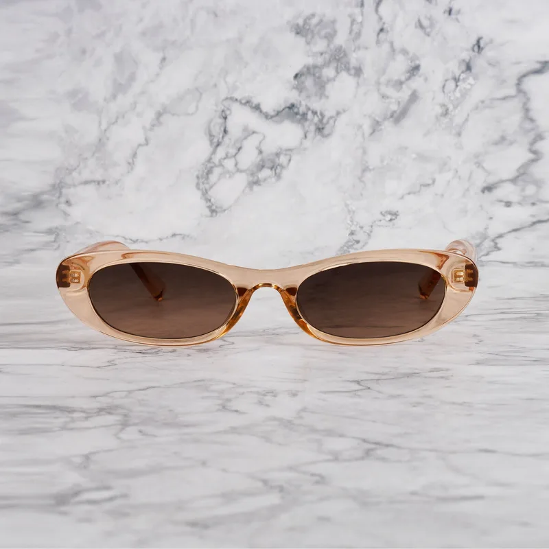 TINA 23EP5 - TINA - CHAMPAGNE - GRADIENT BROWN Sunglasses | Champagne | Gradient Brown Shades | Explicit Poets Sunglasses