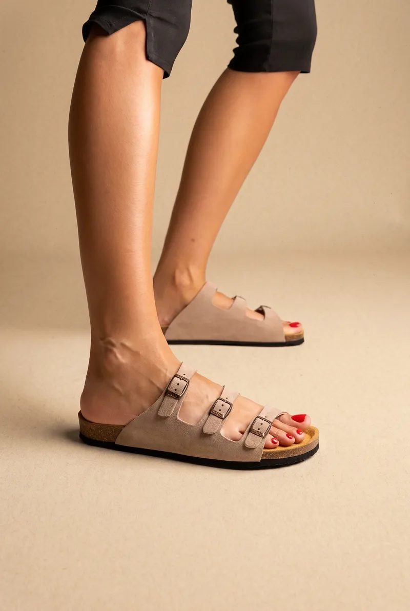 Plakton Άνετα Σανδάλια - 186456 - Sand Suede