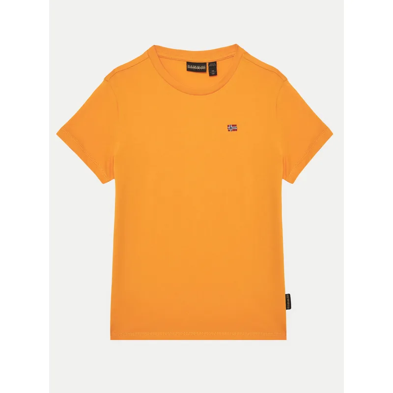 Napapijri T-Shirt Salis SS 2 NP0A4GEHA701 S Πορτοκαλί Regular Fit