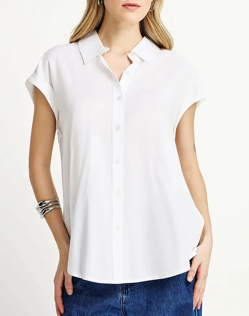 FUNKY BUDDHA Shirts FBL013-100-05-WHITE White