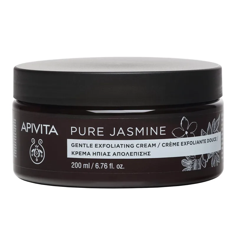 Apivita Pure Jasmine Κρέμα Ήπιας Απολέπισης με γιασεμί Τόνωση & αναζωογόνηση 200ml