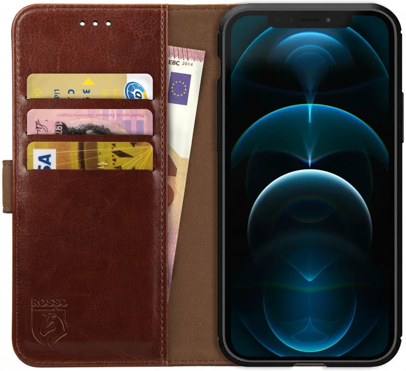 Κόκκινο Element PU Θήκη Πορτοφόλι Apple iPhone 12 Pro Max - Brown (8719246252341)