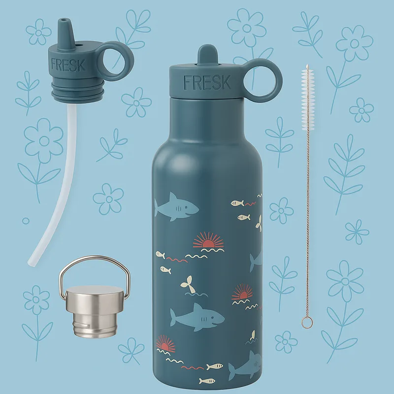 Θερμός Aπό Aνοξείδωτο Aτσάλι Fresk Nordic Shark 500ml FR-FD320-88