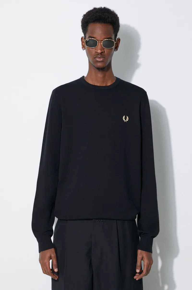 Fred Perry Μάλλινο πουλόβερ Fred Perry Classic Crew Neck Jumper