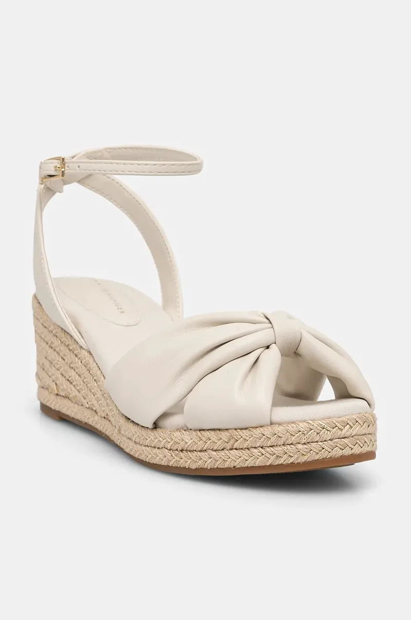 Πέδιλα Tommy Hilfiger TH BOW MID CORK WEDGE