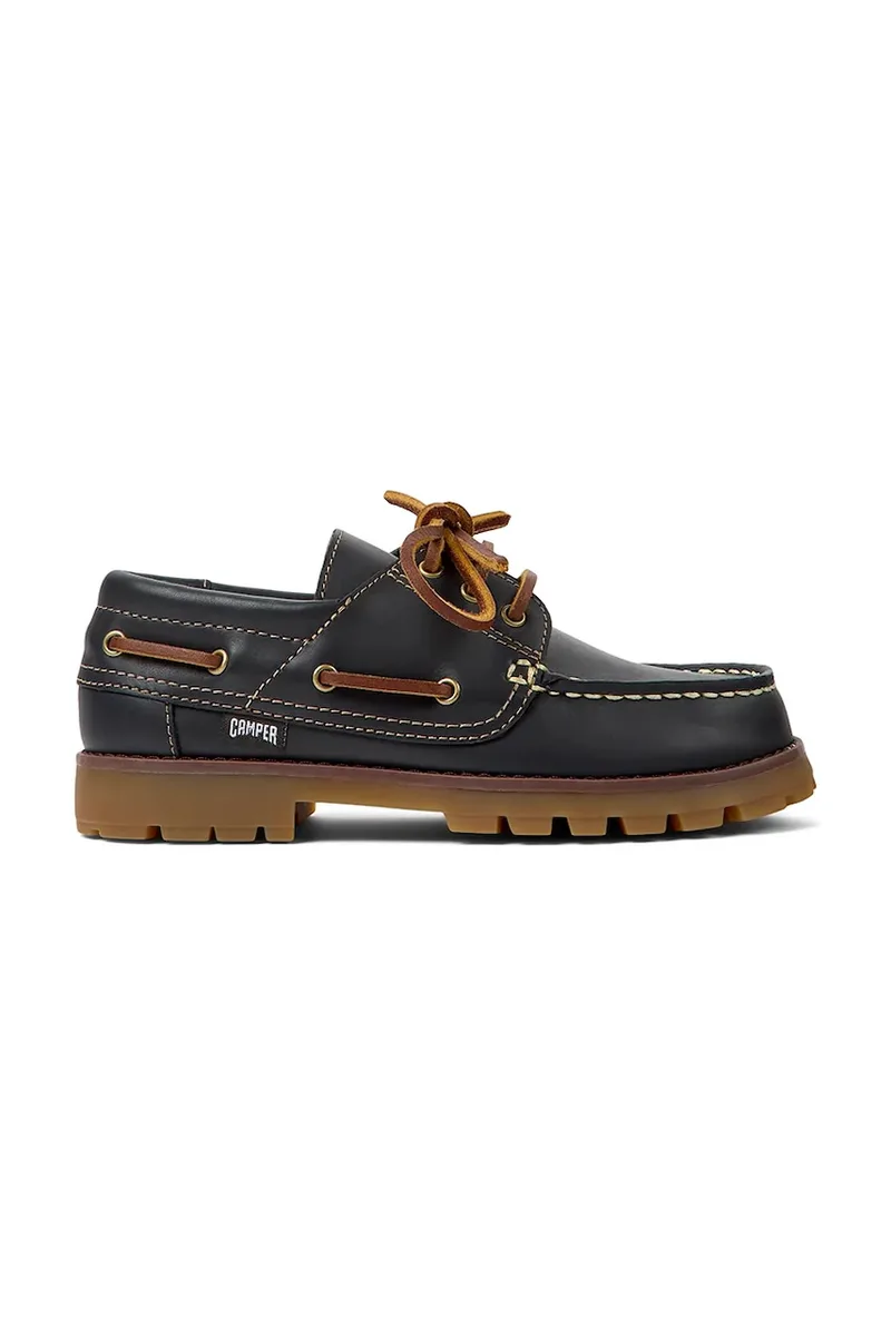 Camper Παιδικά δερμάτινα μοκασίνια Camper Compas Kids