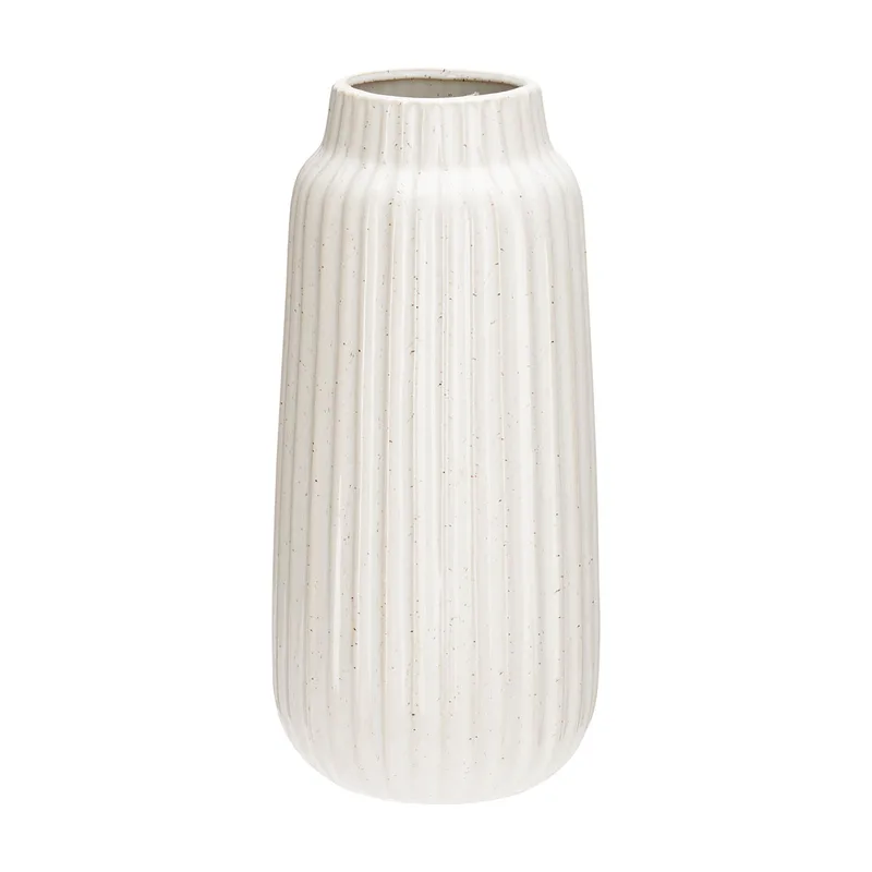 Διακοσμητικό Βάζο (Φ13x29) K-M Cream APF670140