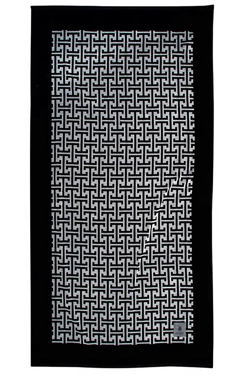 Greenwich Polo Club γυναικεία πετσέτα θαλάσσης με geometrical pattern 180 x 90 cm "4005" - 267901804005 Ασπρόμαυρο