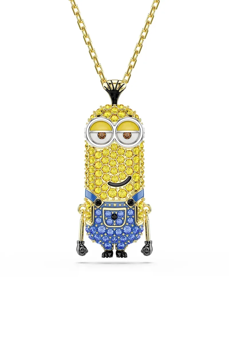 Swarovski κολιέ με κρεμαστό Γυναικείο επιχρυσωμένο κρύσταλλο Swarovski MINIONS