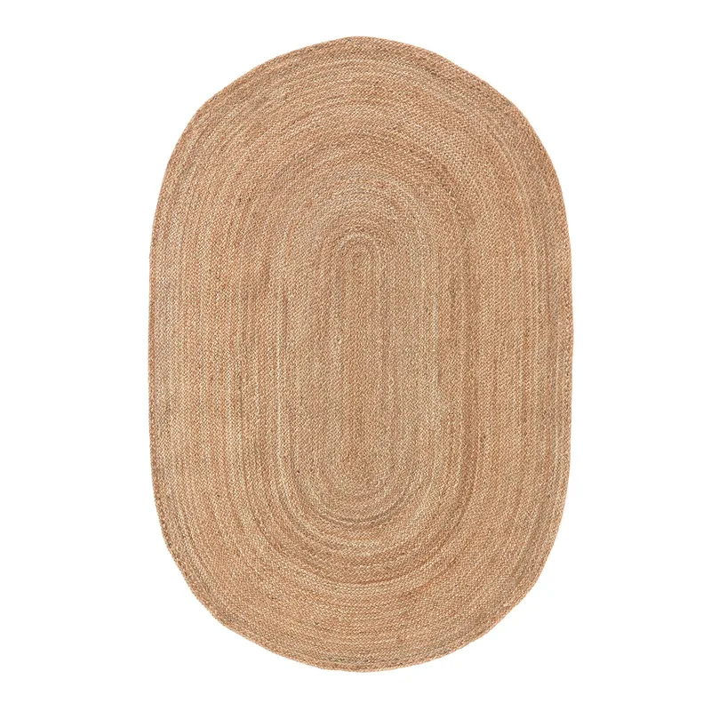 Οβάλ χαλί από γιούτα 120x170 cm Μ120xΠ170cm