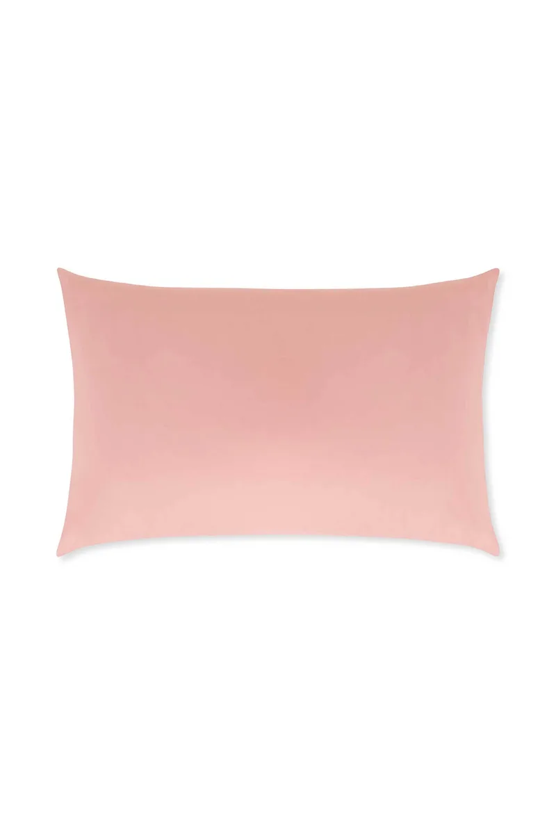 Coincasa μαξιλαροθήκη βαμβακερή μονόχρωμη 80 x 50 cm - 007364756 Ροζ