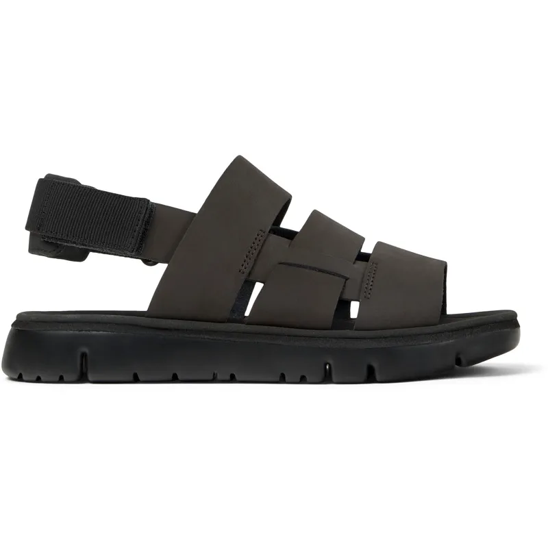 CAMPER Oruga - Πέδιλα Για Ανδρικα - Καφέ, Μέγεθος 44, Smooth leather/Cotton fabric