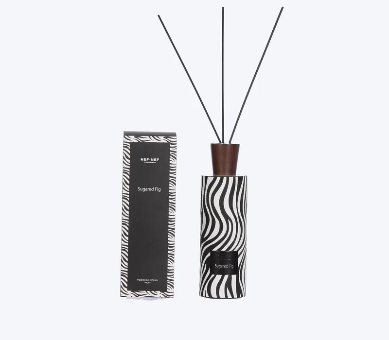 Αρωματικό Χώρου Με Στικς Nef-Nef Sugared Fig Black/White 400ml