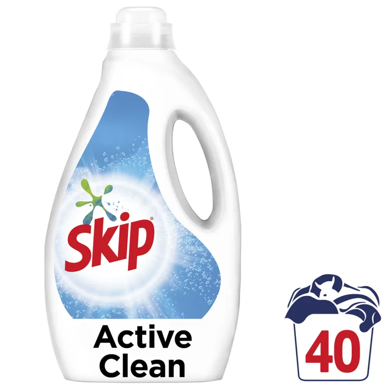 Skip Υγρό Πλυντηρίου Ρούχων Active Clean 40μεζ