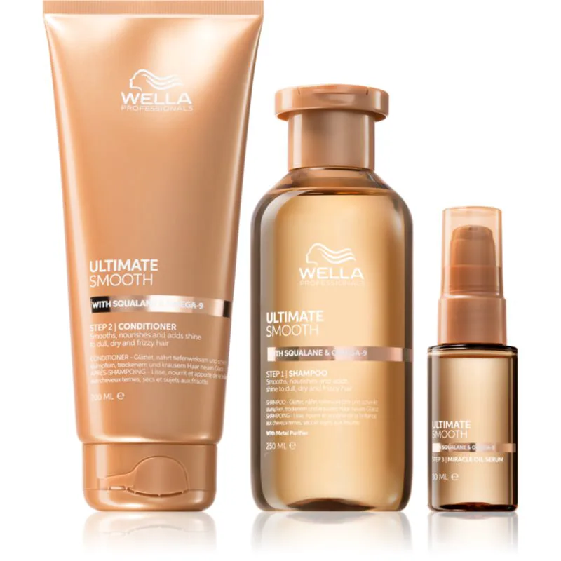Wella Professionals Ultimate Smooth επωφελής συσκευασία Για λάμψη και απαλότητα μαλλιών