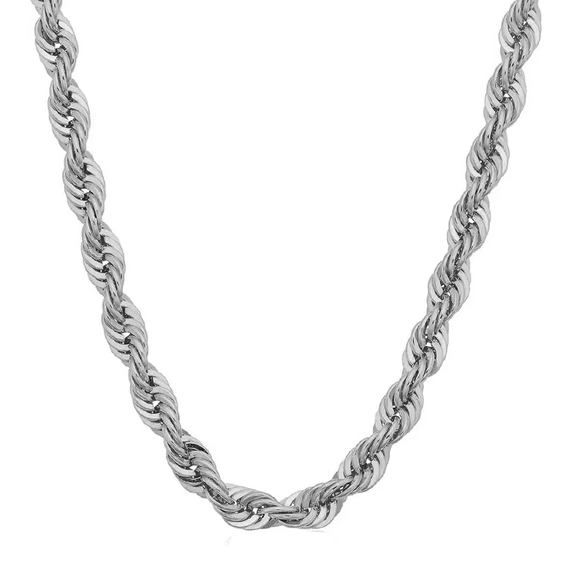 Jt Ατσάλινη αλυσίδα λαιμού chain σχοινί 3mm Ασημί