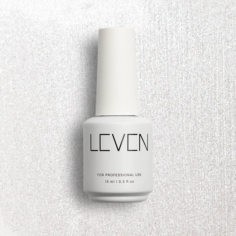 Leven | Ημιμόνιμο βερνίκι με glitter/shimmer 15ml no. G003 Crystal