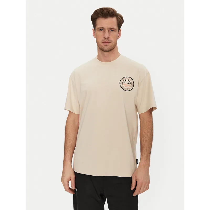 Ellesse T-Shirt Duomo SHZ21889 Μπεζ Relaxed Fit