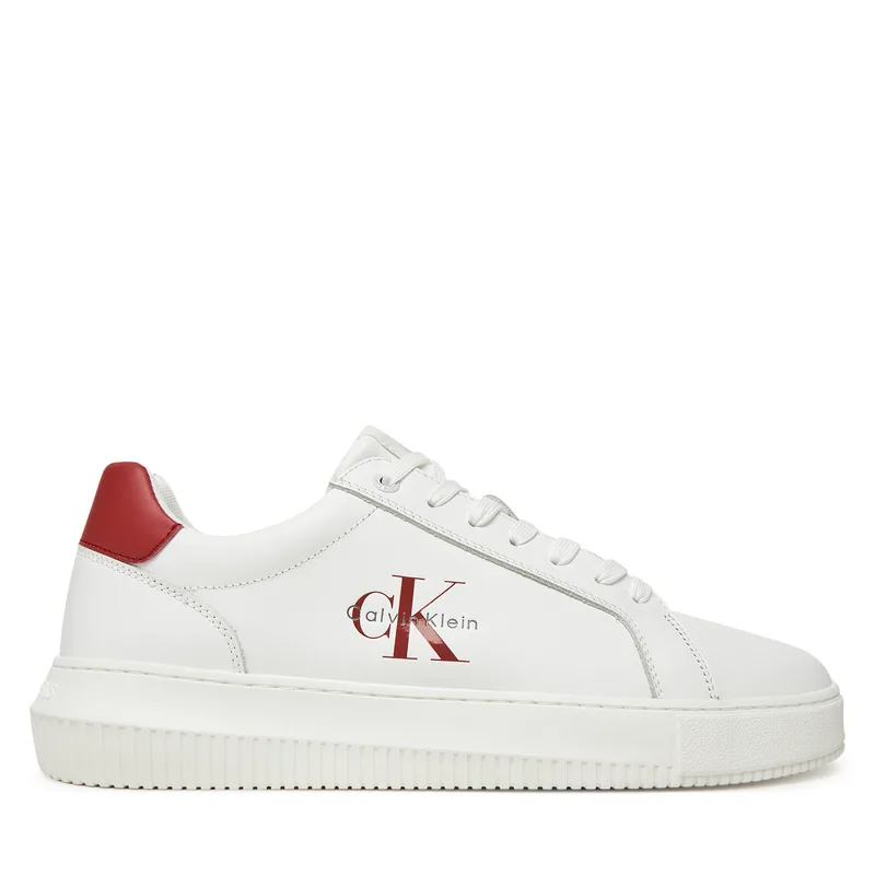 Αθλητικά Calvin Klein Jeans Chunky Cupsole Monologo YM0YM01317 Λευκό