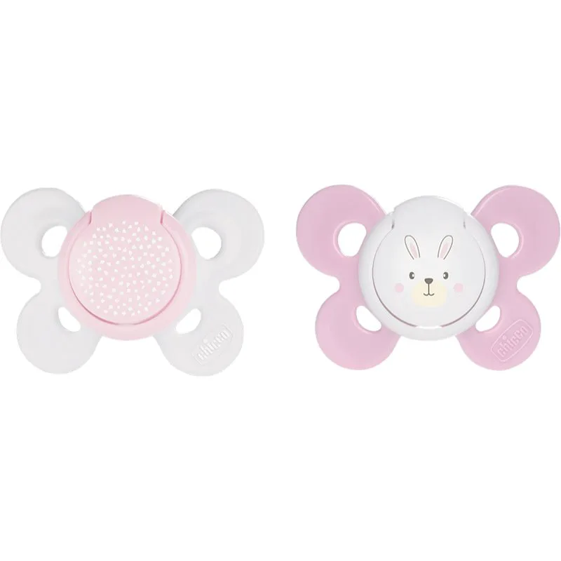 Chicco Physio Comfort 2-6 m πιπίλα Girl-Dots/Rabbit 2 τμχ