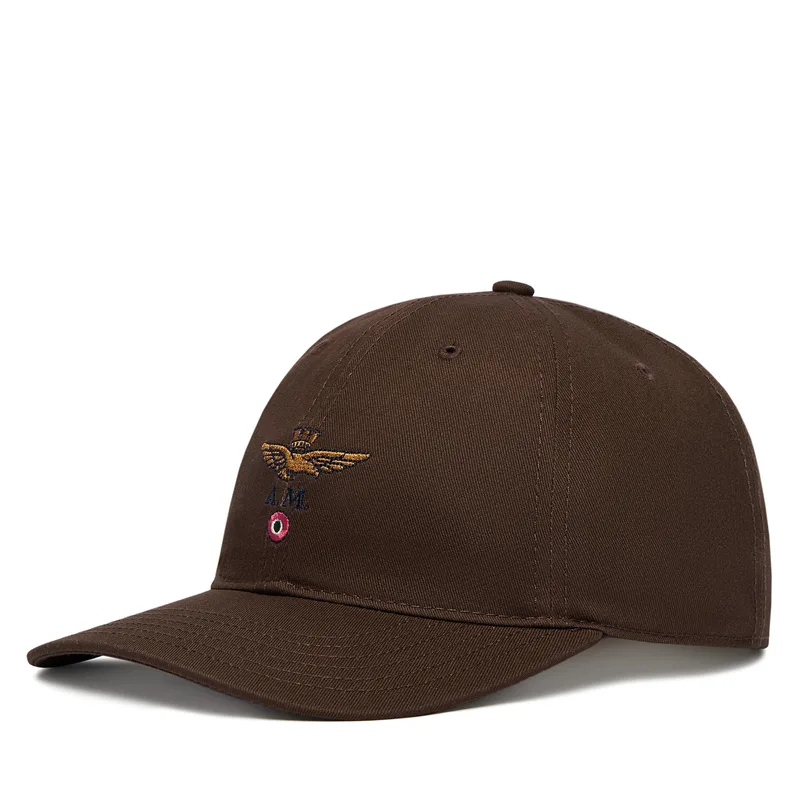 Καπέλο Jockey Aeronautica Militare 261HA1246UCT02261 Σκούρο καφέ