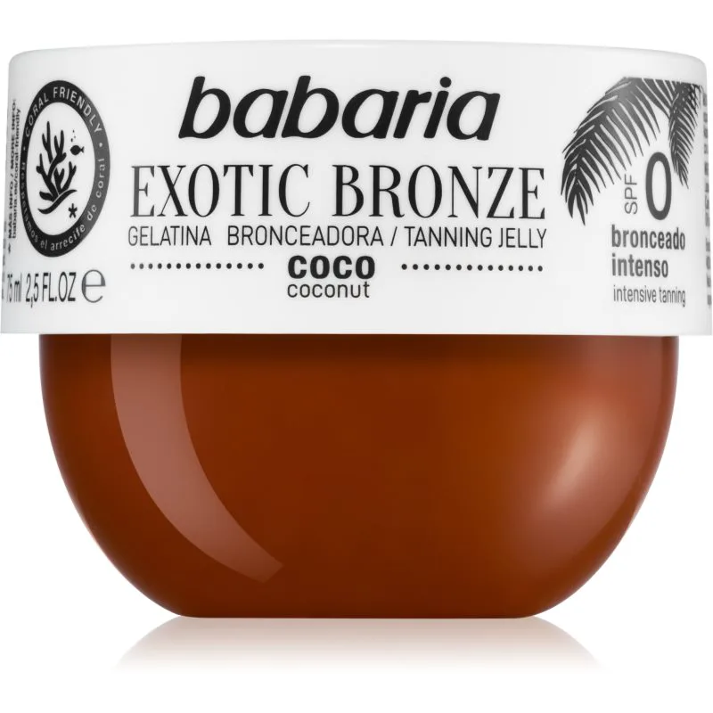 Babaria Tanning Jelly Exotic Bronze Τζελ σώματος για έντονο μαύρισμα 75 ml