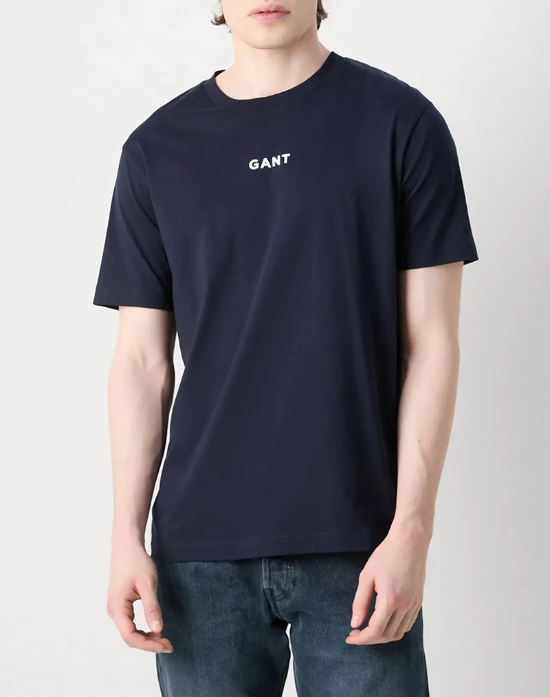 GANT ΜΠΛΟΥΖΑ ΚΜ SMALL GRAPHIC SS TSHIRT 3G2003405-433 DarkBlue