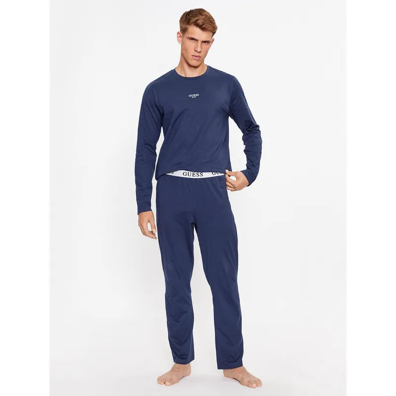 Guess Πιτζάμα U2BX00 KBZG0 Μπλε Regular Fit