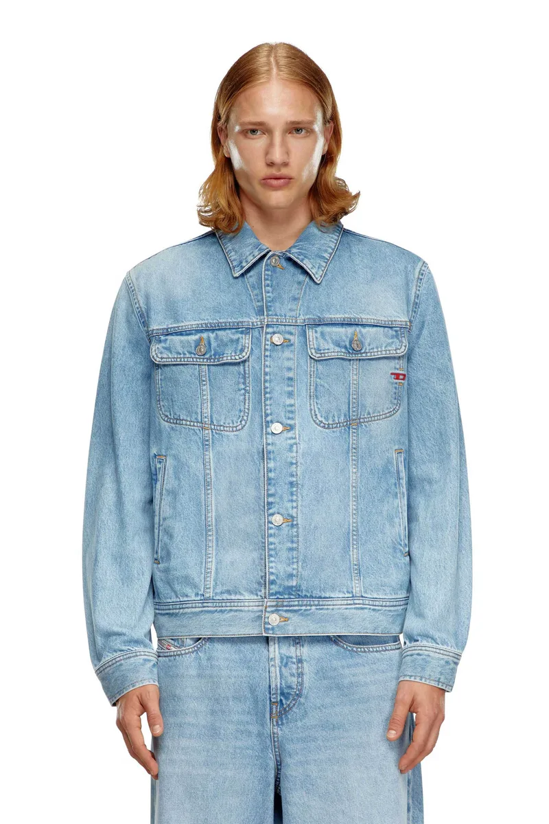 Diesel ανδρικό denim jacket Regular Fit "D-Barcy" - S25A0388509I29 Μπλε