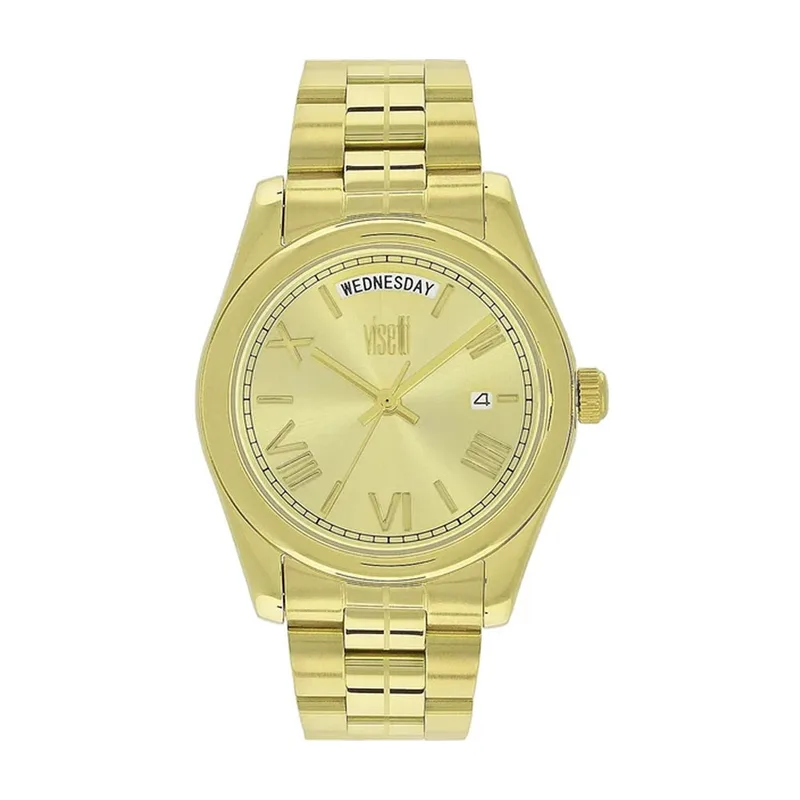 Ρολόι Γυναικείο Bracelet Yellow All Stainless Steel Visetti 42Z-SW007GG1