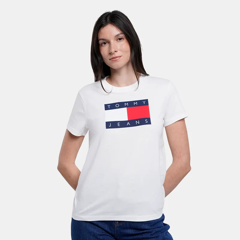 Tommy Jeans Flag Γυναικείο T-Shirt (9000263596_6212)