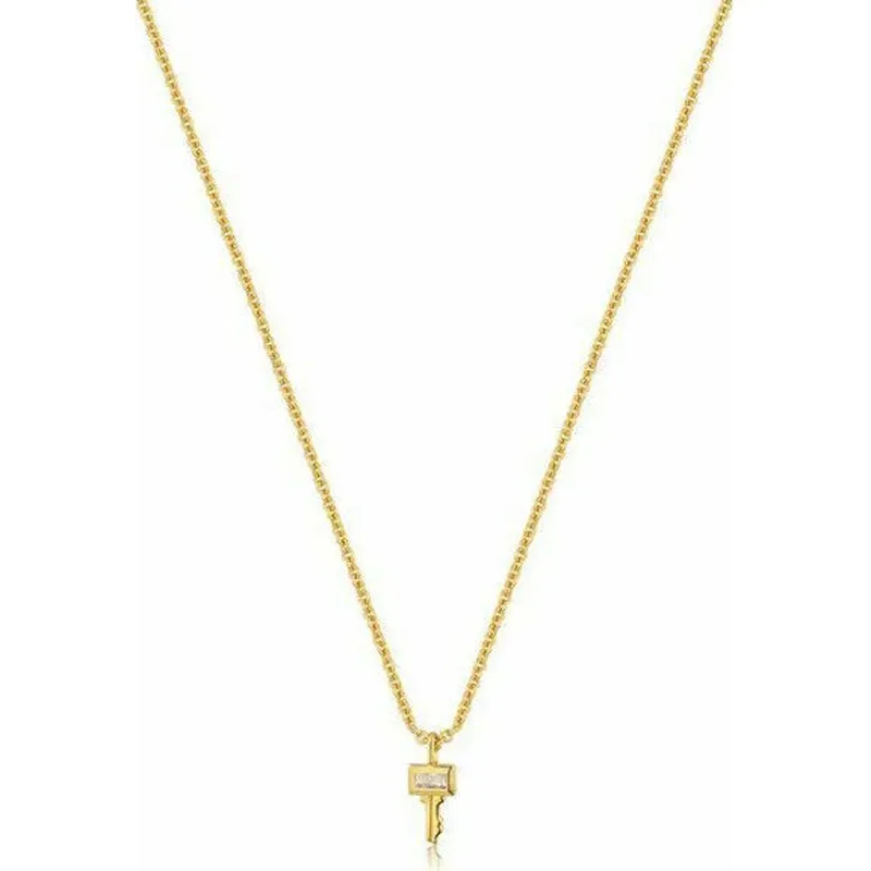 Επίχρυσο κολιέ Ania Haie Key 925 N032-03G N032-03G Ασήμι