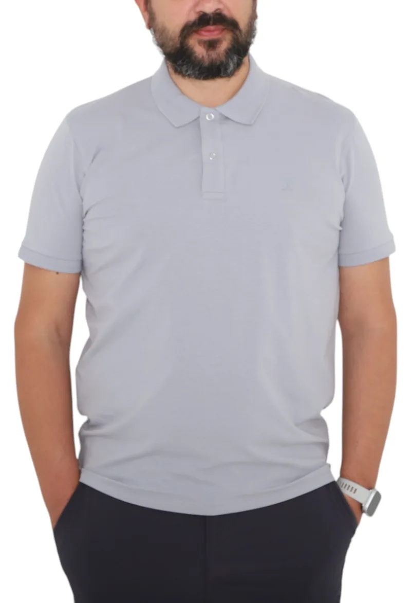 Μπλούζα Polo USA POLO CLUB Sleeve Polo-Shirt HSS25327-GRAY Ανδρικό